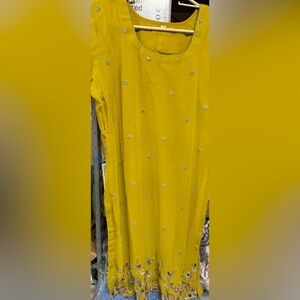 Mustard Yellow Salwar Suit